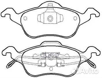 Колодки тормозные дисковые ford: focus 98- HP51