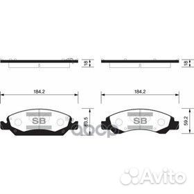 SP1561 колодки дисковые передние Chevrolet Tah