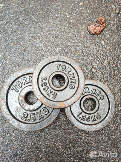 Блины для штанги, гантели Torneo