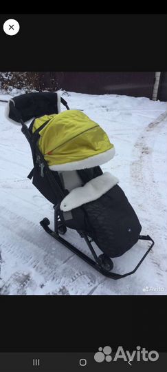 Коляска санки