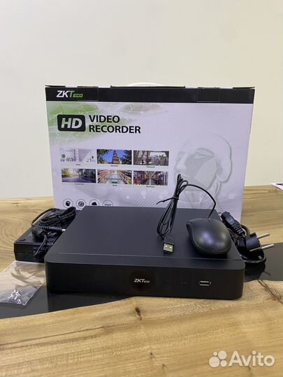 8 портов POE IP видеорегистратор ZKTeco для камер