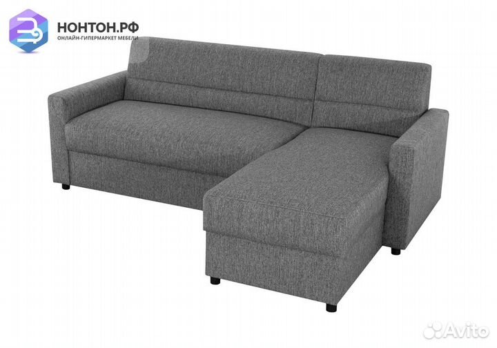 Диван угловой дельфин Виктория 2-1 серый