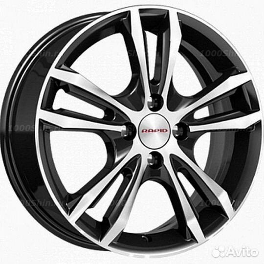 Диск 6*16 4*100 ET45 67,1 кик Samara (кс866) Алмаз черный SK