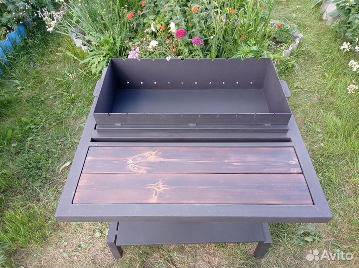 Мангал лофт с крышкой