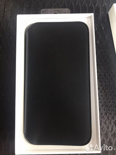 Чехол на iPhone xs leather folio