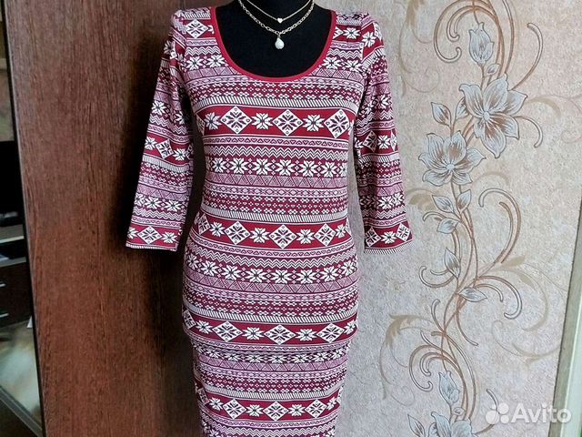 Платье женское трикотажное миди Terranova 42-44