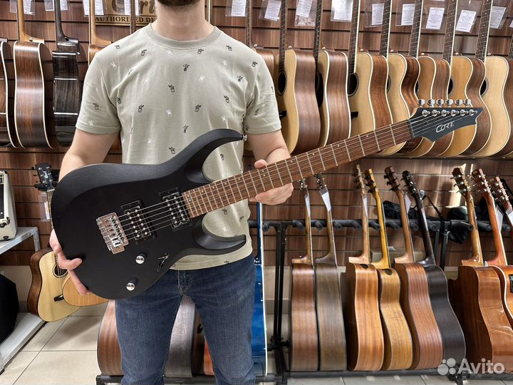 Электрогитара cort x100-opbk б/у черная