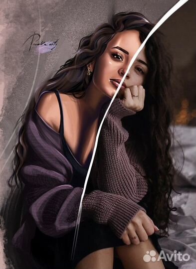 Цифровой портрет на заказ по фото