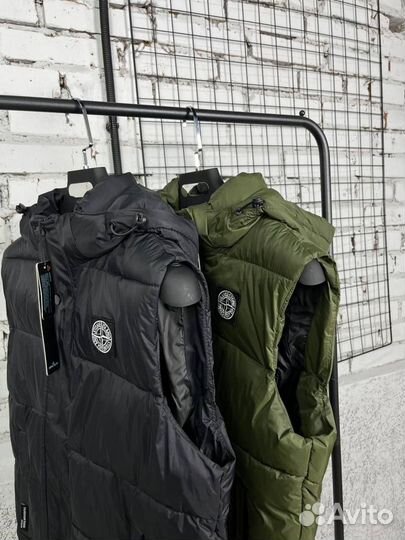 Жилетка stone island мужская осенняя