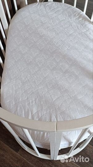 Детская кроватка трансформер круглая