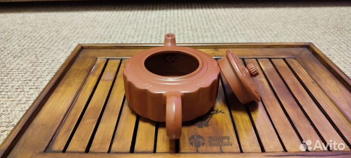 Чайник из исинской глины 200/230мл Цвет и Резьба