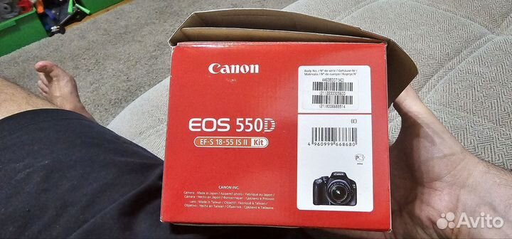 Зеркальный фотоаппарат canon eos 550d