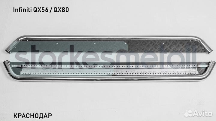 Пороги подножки Infiniti QX56 / QX80 Classik