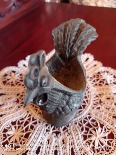 Пепельницы СССР: Черт(бронза), Петушок (художестве