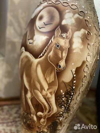 Ваза напольная с цветами