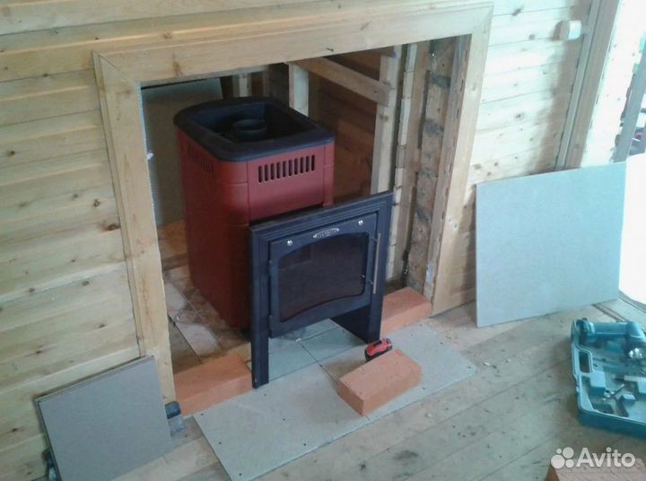 Монтаж печей каминов дымоходов