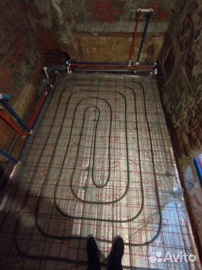 Отопление домов, коттеджей, теплый пол, котельные