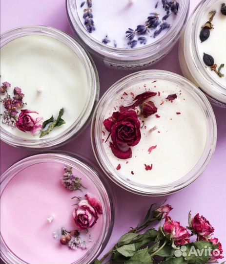 Ароматическая свеча ручной работы