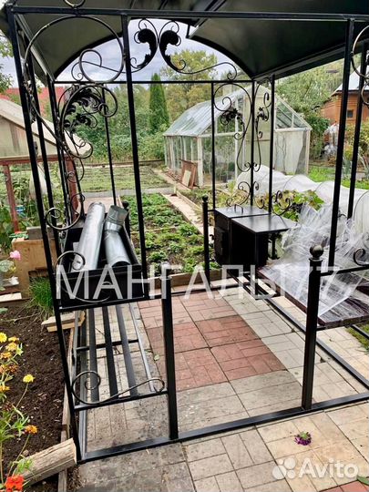 Мангал с крышей