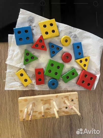 Развивающие деревянные игрушки