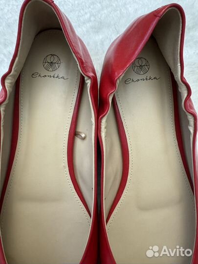 Балетки Ekonika натуральная кожа