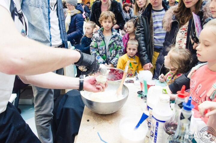 Аниматоры Мастер класс по крио мороженому