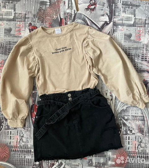 Комплект юбка и лонг Зара 11/12