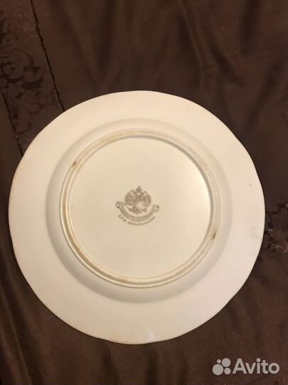 Тарелка фарфор товарищества Кузнецова