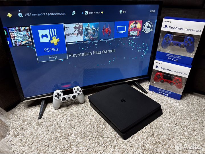 Sony playstation 4 slim 1 tb+400игр