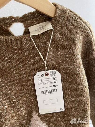 Свитер джемпер zara новый