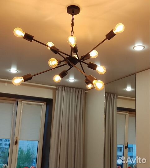 Люстра в стиле лофт