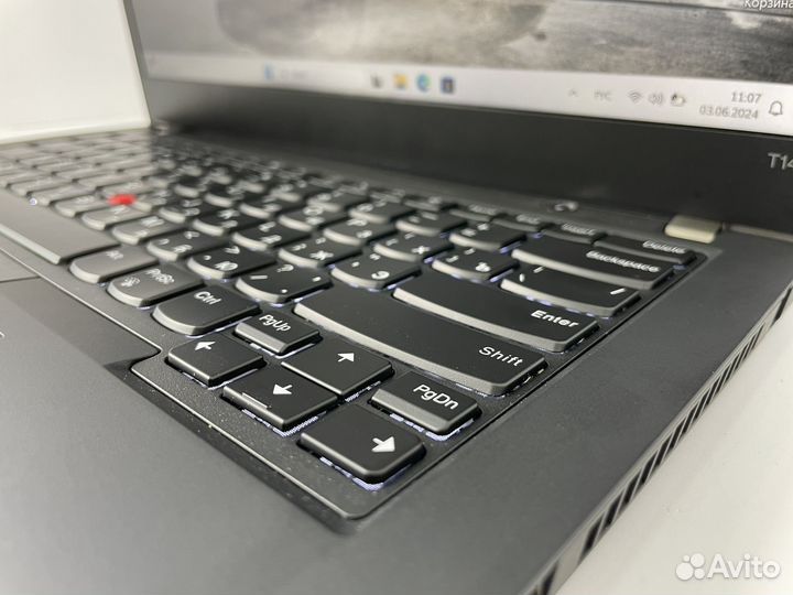 Thinkpad T14 gen1 ryzen 5pro, SSD256, RAM16, акб8ч