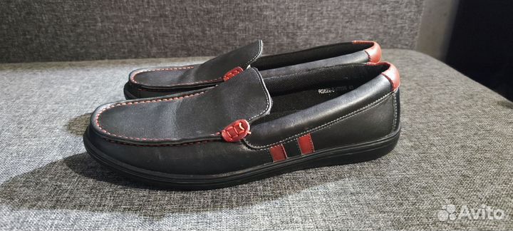 Мокасины кожаные 43-44 размер