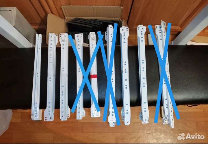 Направляющие для ящиков мебельные