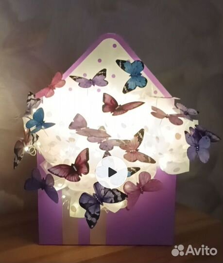 Букет светящийся из бабочек