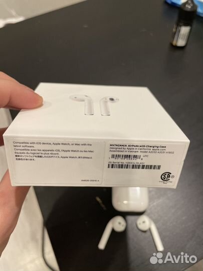 Беспроводные наушники apple airpods 2