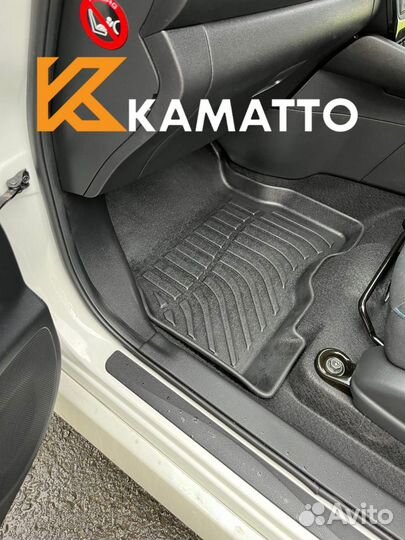 Ковры в салон Kamatto 3D Nissan Leaf 2017-н.в