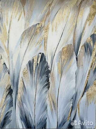 Интерьерная картина с поталью