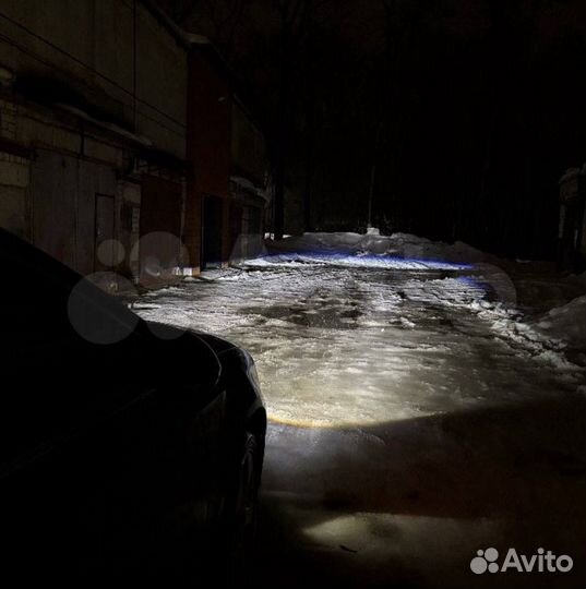 Лазерные тумашки Skoda Octavia a7 bi LED птф