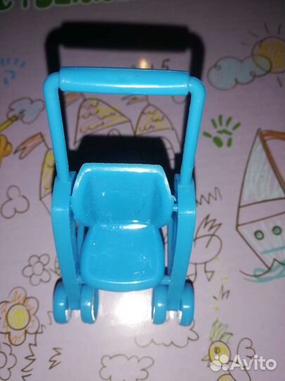 Мини коляска для пупсиков