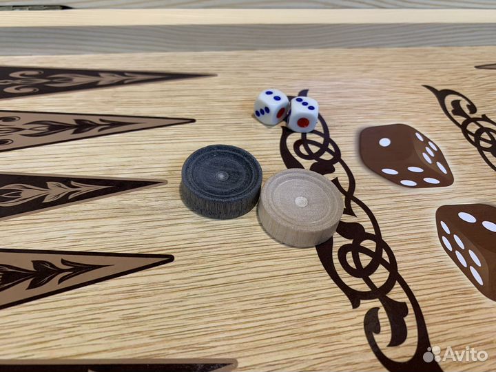 Нарды деревянные средние (фотопечать)