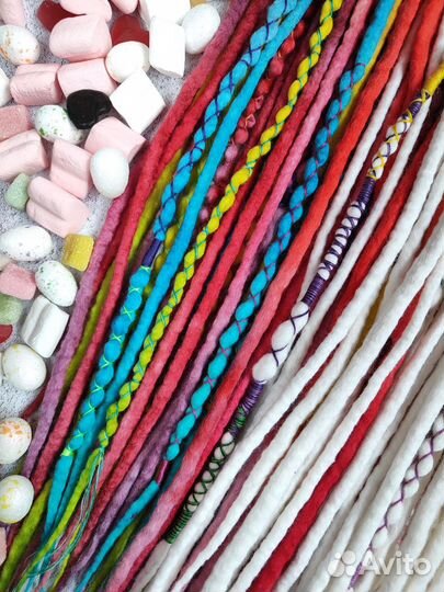 Де дреды комплект из войлока (не синтетика)