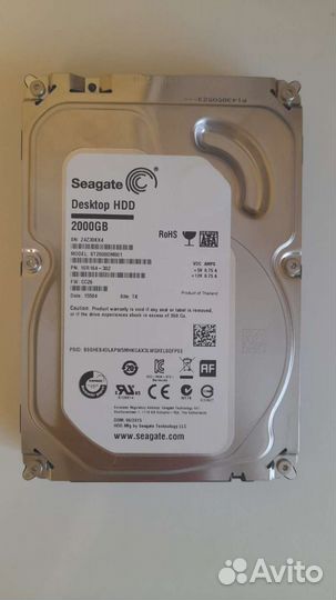 Жесткий диск hdd seagate 2 тб