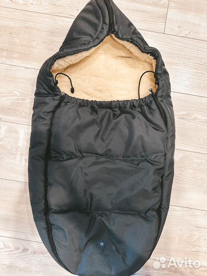 Меховой конверт в коляску овчина