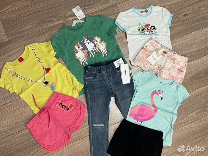 Вещи пакетом д/девочки бренды 92-98 см