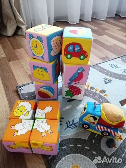 Развивающие кубики мягкие