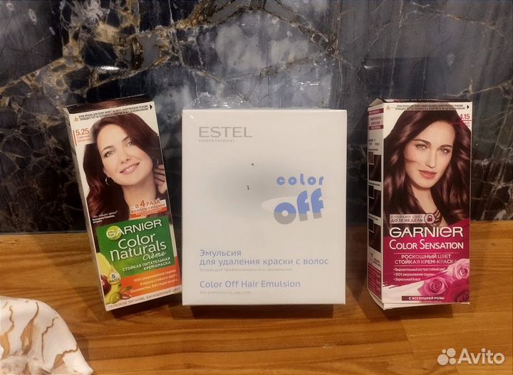 Краска и эмульсия для удаления краски с волос