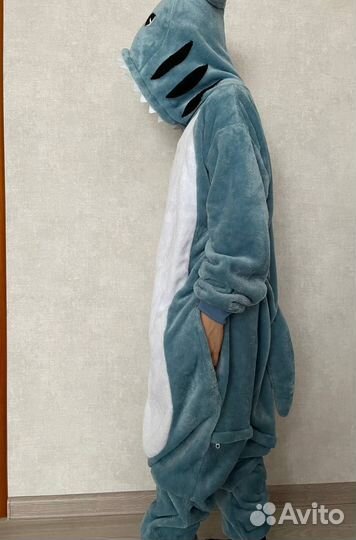 Пижама кигуруми акула, размер150