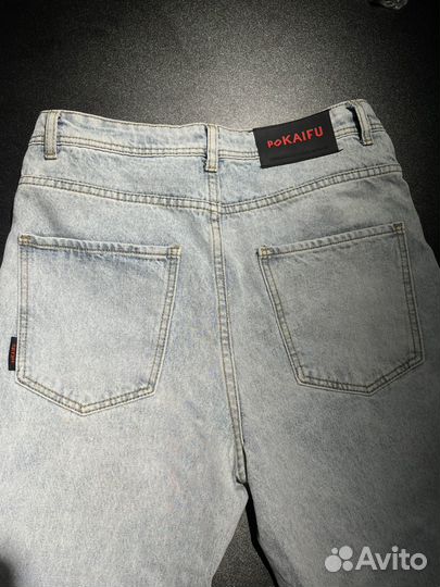 Джинсы pokaifu голубые