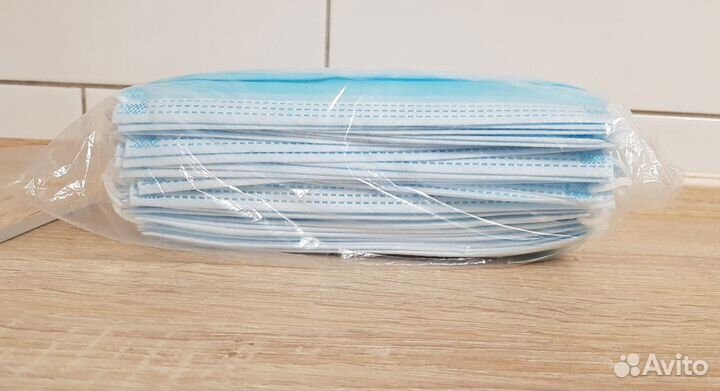 Маски медицинские, одноразовые, трёхслойные, новые